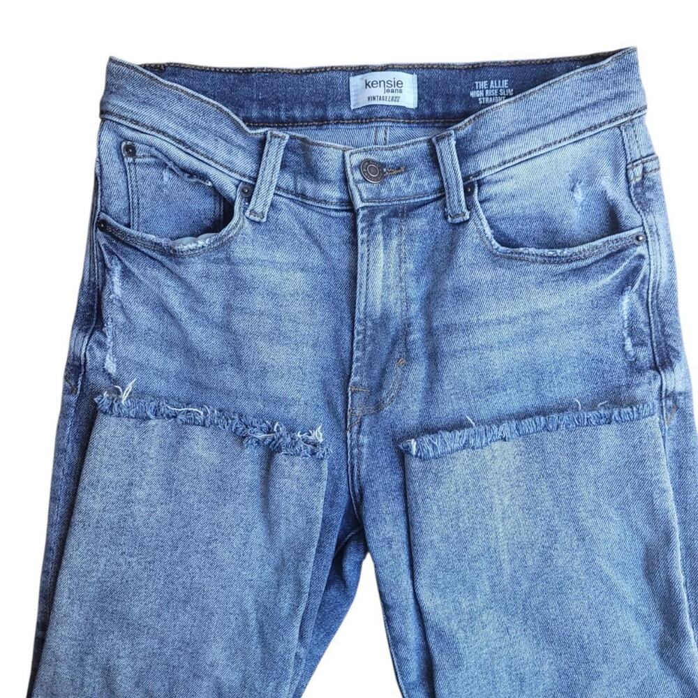 Kensie Women's The Allie High-Rise Slim Straight Jeans Size 4